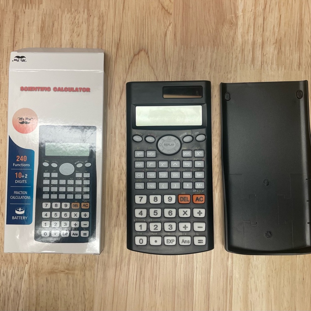 Scientific Calculator with Black and Gray Design